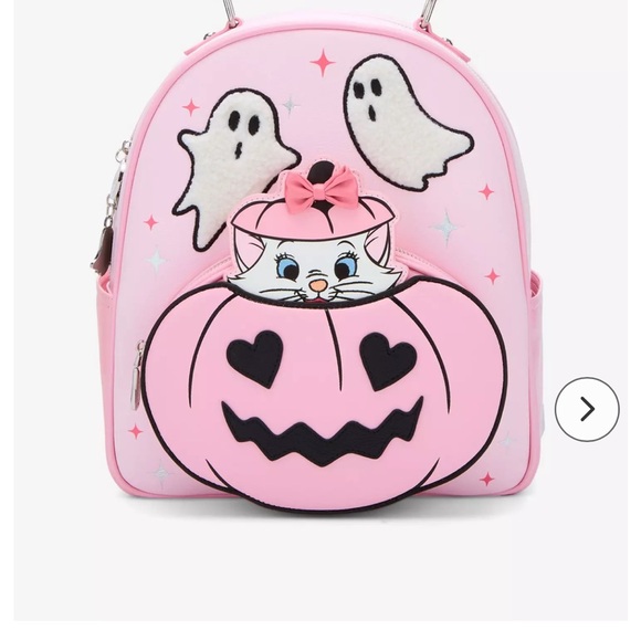 Disney NWT  The Aristocats Marie Halloween Pink Mini Backpack W/wallet main image 5